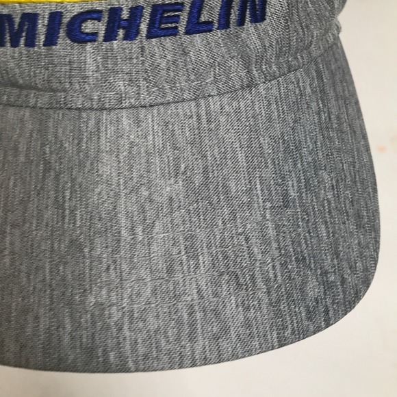 Quake City Michelin Man Logo Bibendum Gray Adjustable Strap back Hat Cap - Picture 7 of 14